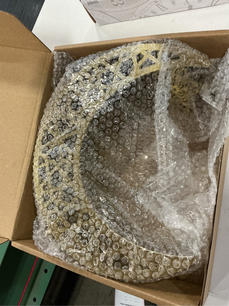 Condition photo showing Good Condition for Qinyoung 1Pcs Gold Ramadan Moon Star Dinner Plate Eid Mubarak Serving Tray Muslim Star and Moon Tray Islamic Dessert Trays Dessert Food Storage Container for Party Home Decoration, 2 Sizes