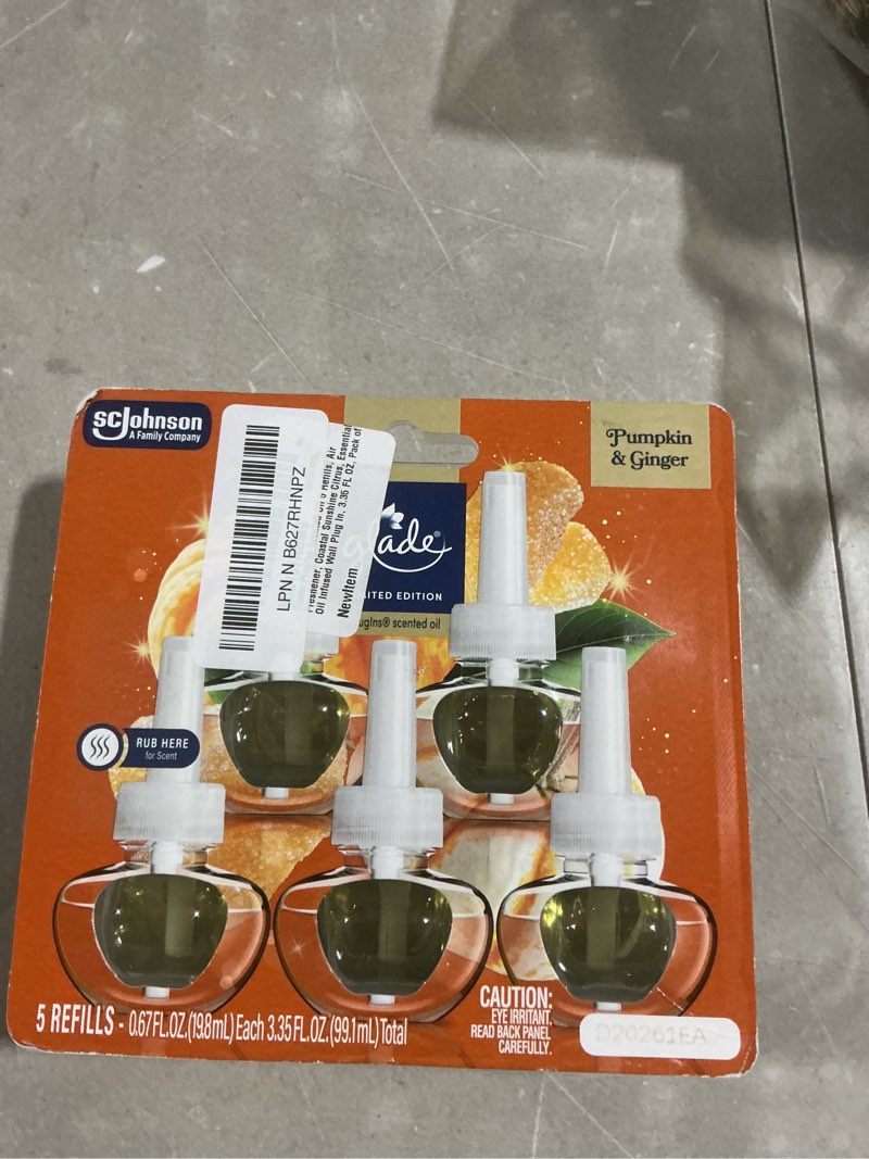 Condition photo showing Good Condition for glade plugins refills air freshener,coastal sunshine citrus, scented and essential oils for home and bathroom, 0.67 fl oz, 5 count coastal sunshine citrus 3.35 fl oz (5 count)