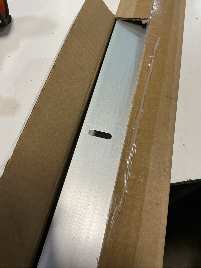 Condition photo showing Good Condition for aluminum door draft stoppers - 39' weather stripping seal for exterior & interior doors silver
