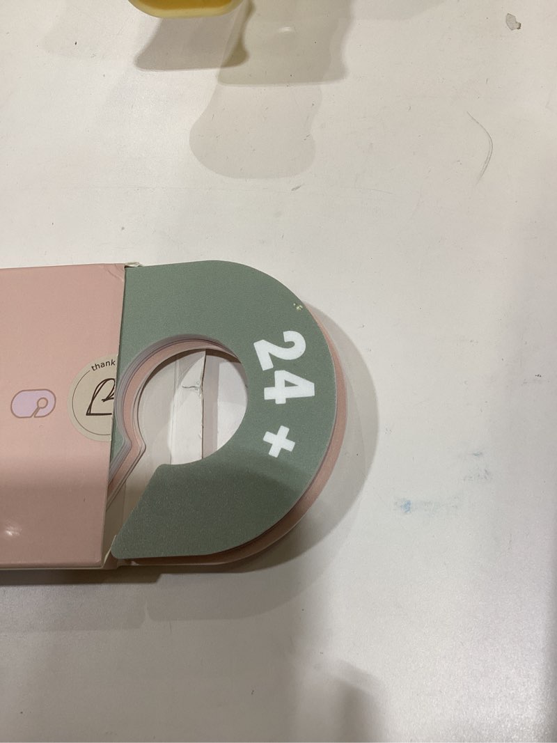 Condition photo showing item condition for Baby Closet Divider, Baby Wardrobe Organizer, Double-Sided Pastel Gingham Design, Nursery Decor Clothes Hanger Dividers for Sorting 8 Sizes from Newborn to 12+ Months Neutral