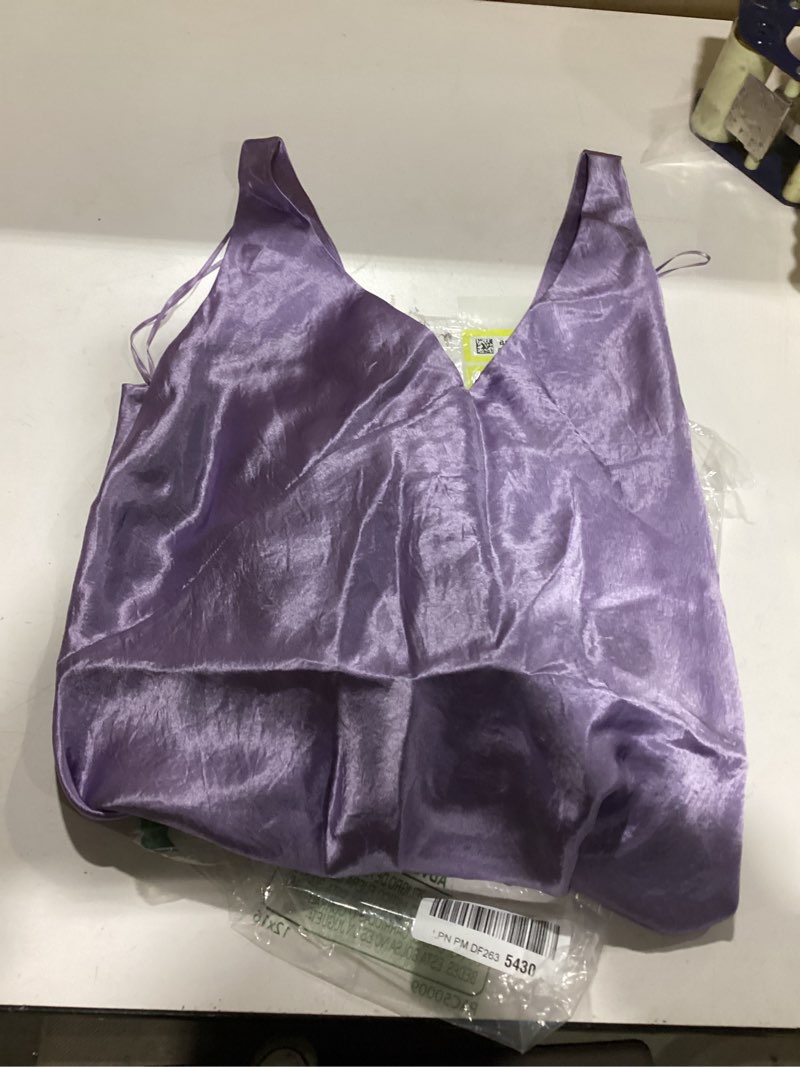 Condition photo showing Good Condition for Vince Women's V Neck Maxi Slip Dress Large Wisteria