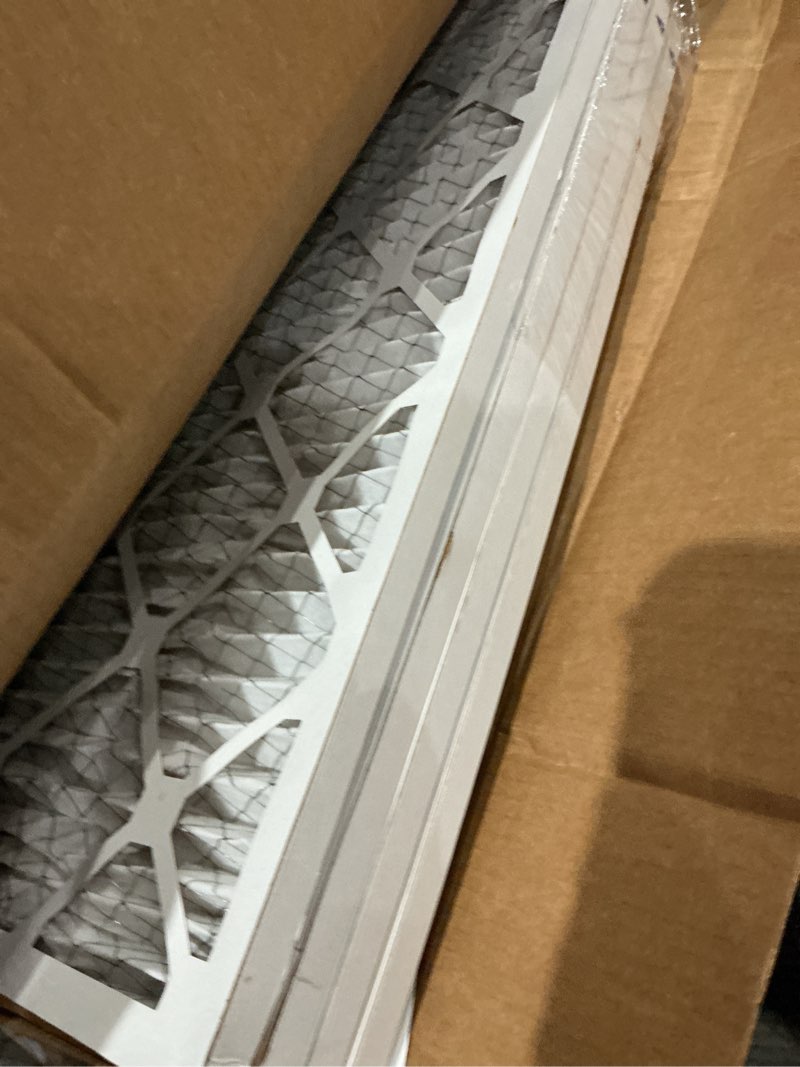 Condition photo showing As Is for bnx trufilter 10x10x1 air filter merv 13 (6-pack) - made in usa - electrostatic pleated air conditioner hvac ac furnace filters for allergies, pollen, mold, bacteria, smoke, allergen, mpr 1900 fpr 10 10x10x1 6-pack