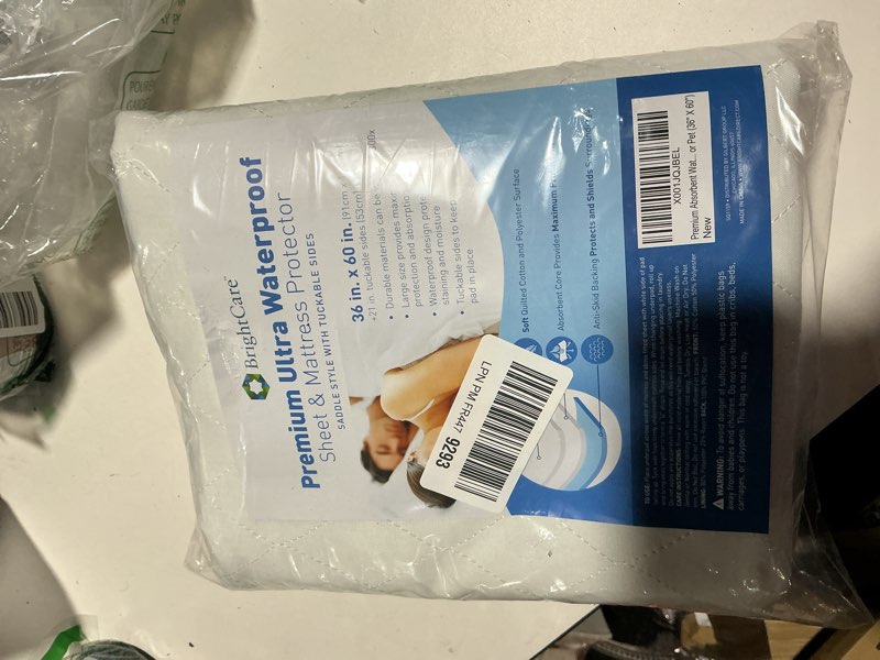 Condition photo showing Good Condition for soft large absorbent waterproof bed pad with tuckable sides (36 x 60 inch) - washable 300x for xl tuck in underpad incontinence protection for adult, child, or pet 36'' x 60''
