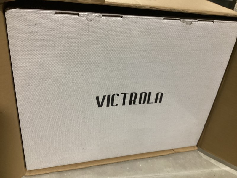 Condition photo showing Good Condition for Victrola Navigator 8-in-1 Bluetooth Record Player with Built-in Speakers– 3 Speed Turntable, CD Player, Cassette, FM Radio, USB, RCA Out, Headphone Jack, Wireless Music Streaming, Real Wood (Espresso)