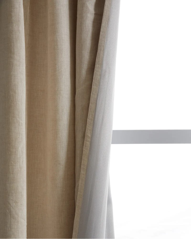 QUINCE European Linen Room Darkening Curtain