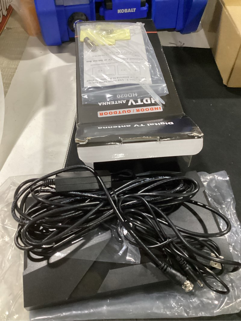 Condition photo showing Good Condition for 2026 strongest 6000+mile tv antenna for local channels,360° amplifier signal booster,waterproof digital out/indoor hdtv antenna for smart tv,support all tv,4k 8k 1080p vhf uhf-long coax cable black