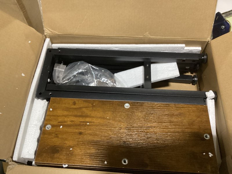 Condition photo showing New/Like New for GRLEAF 70" Sofa Table with Built-in Power Strip (2 AC Outlets & 2 USB Ports) – 4.9ft Power Cord, Metal Frame, Easy Assembly, Long Couch Table Behind Sofa, Living Room and Home Office | Rustic Brown Rustic Brown 70in