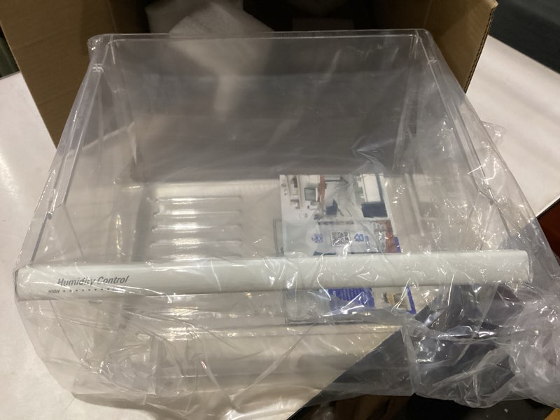 Condition photo showing New/Like New for Upgraded Lifetime Appliance Parts 2188656 Crisper Bin (Upper) Compatible with Whirlpool Refrigerator | Fridge Drawers | Kenmore Refrigerator Parts | Whirlpool Shelf Replacement - WP2188656