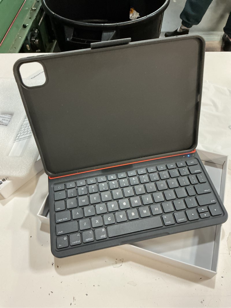 Condition photo showing New/Like New for magitype case with keyboard compatible for ipad pro 11 inch(m4/ m5): bluetooth wireless magnetic stand rechargeable keyboard with pencil holder (light grey)