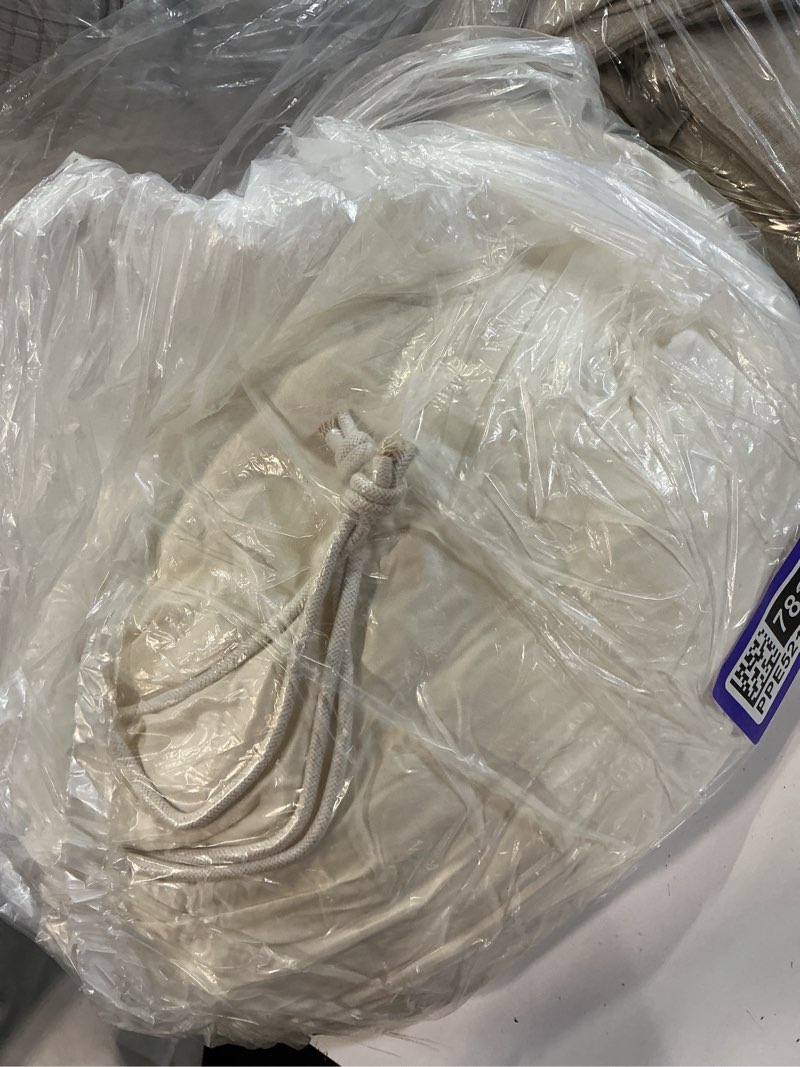 Condition photo showing New/Like New for bamboo duvet cover, full/queen, ivory