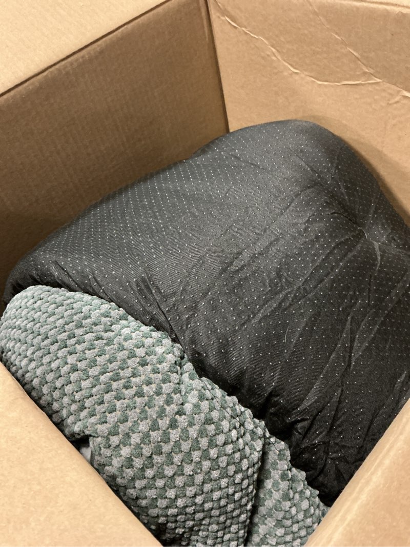 Condition photo showing Good Condition for invenho medium dog beds for medium dogs washable, rectangle dog bed medium size dog, orthopedic dog bed, warming soft calming sleeping puppy bed durable pet bed with anti-slip bottom m(30"x24"x9") m (30"x24"x9") grey