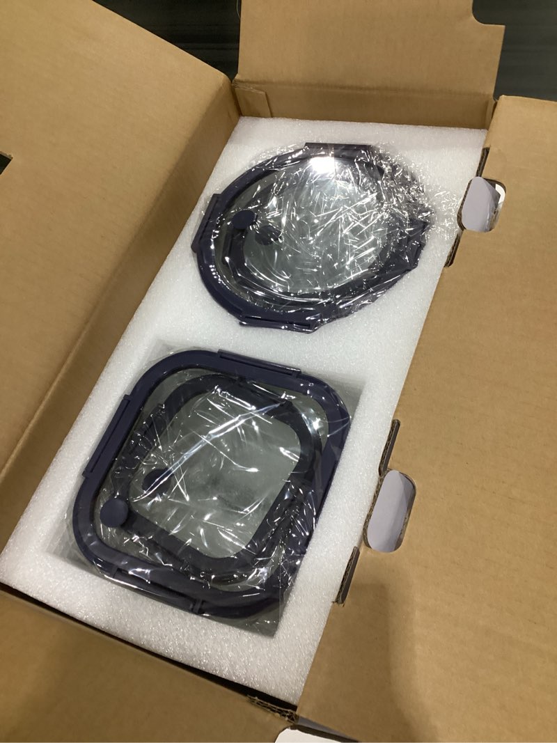 Condition photo showing New/Like New for 12-pack glass containers with tempered lids – borosilicate, oven-safe(-4°f~950°f), airtight, bpa-free, multi-size for meal prep, dishwasher safe (blue)