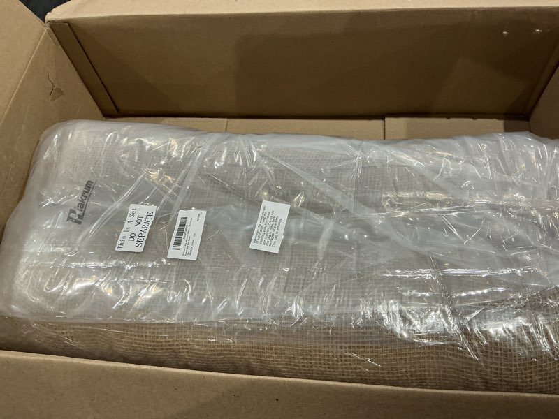 Condition photo showing As Is for riakrum 2pcs erosion control blanket burlap netting mesh burlap erosion control liner erosion control blanket burlap loose weave planter liner roll for raised bed soil saver (48 inch x 60ft in total)