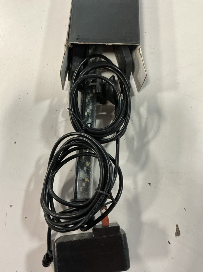 Condition photo showing As Is for seaoura led aquarium light with timer, submersible aquarium plant light, fish tank light with auto on/off, 3 lighting modes, adjustable brightness (26.8 in for 28-52inch planted tank), 14w 26.8 in for 28-52inch tank