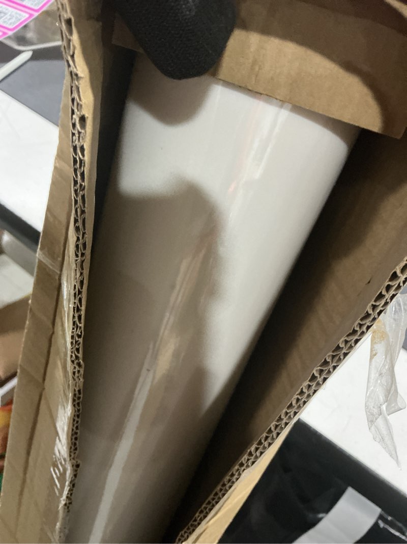 Condition photo showing Good Condition for KASARO Peel and Stick Backsplash Wall Tile, 1-Piece Vinyl Marble White with Silver Stripes Thicker Wallpaper, Self-Adhesive Waterproof Panel Decor Accent for Kitchen, Bathroom, 118 × 47inch 1 Piece Silver