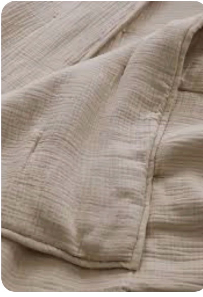 quince 100% organic cotton airy gauze duvet cover 1pc ivory butter king  beige