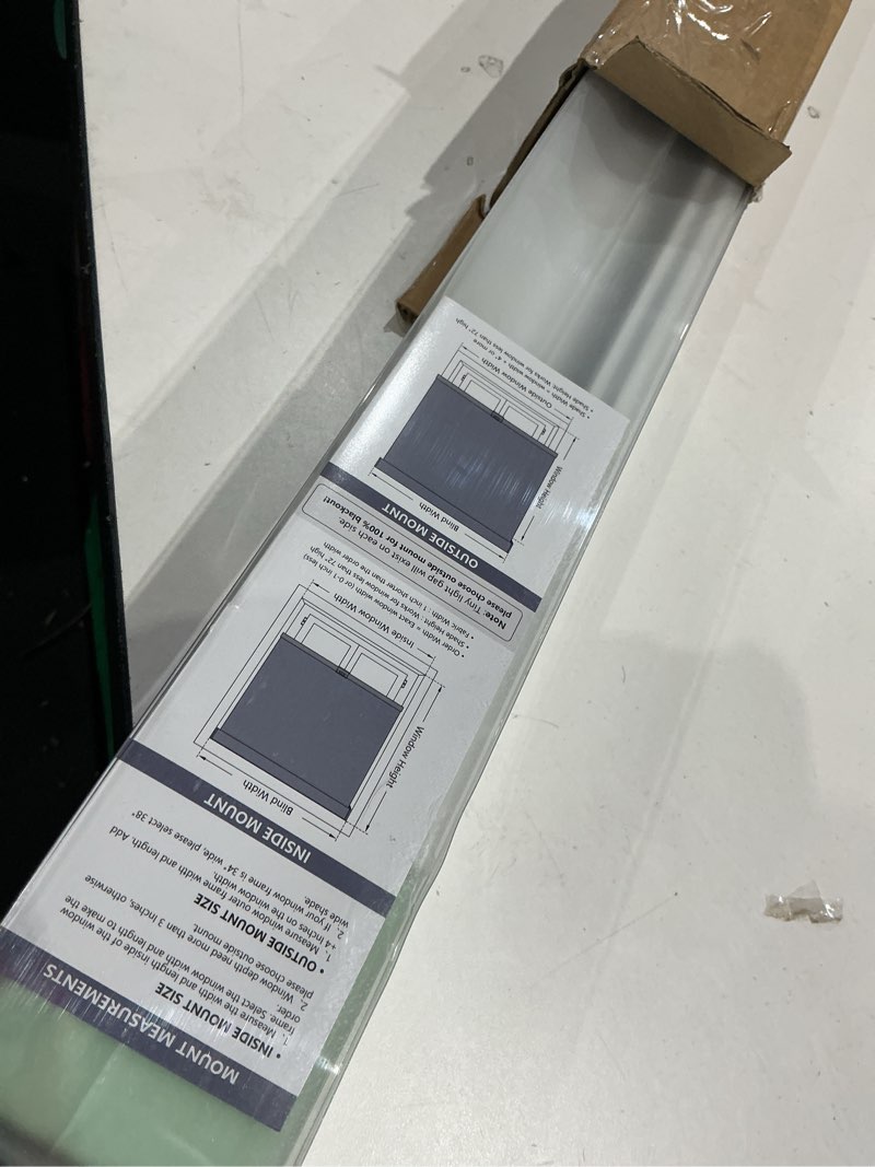 Condition photo showing Good Condition for aosky blackout roller shades cordless blinds for windows, free-stop shades with valance, thermal insulated fabric, uv protection, natural woven blinds for home and office (41" w x 72" h, white) white 41"w x 72"h