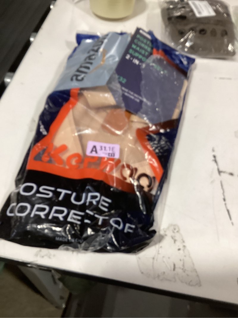 Condition photo showing Good Condition for Similar product not like stock photoPosture Corrector for Women & Men – Adjustable Back Brace with Full Back Support, Shoulder Straightener for Spine Alignment, Scoliosis, Hunchback & Back Pain Relief (Beige,Large) Beige1 Large