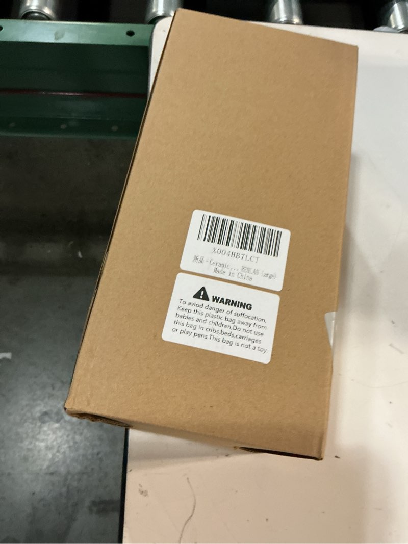 Condition photo showing New/Like New for Ceramic vase Set of 2 for Pampas Grass, Modern Textured Ribbed Design Waterproof Matte Black vase for Fresh Flower,Stripe Porcelain vase for Home Decor (Black, BAILAN Set of 2) Black BAILAN set of 2