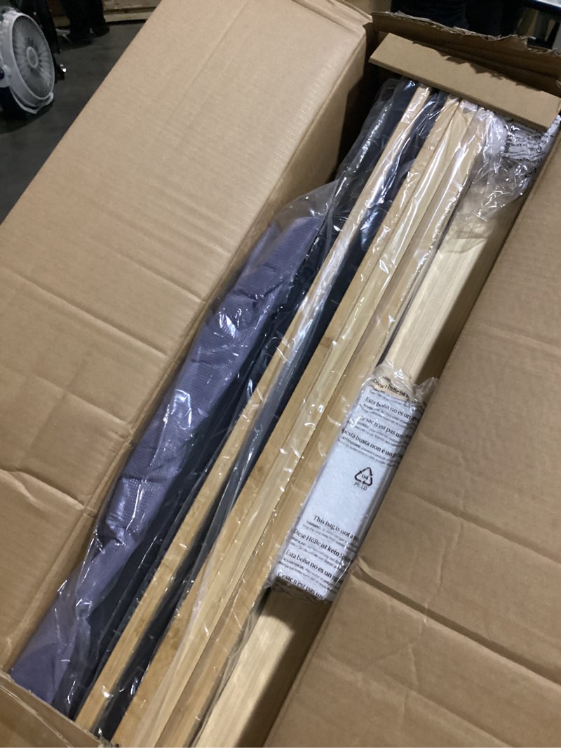Condition photo showing New/Like New for zinus edgar 8 inch bamboo box spring, mattress foundation, sturdy bamboo structure, low profile, easy assembly, king king 8 inch new version