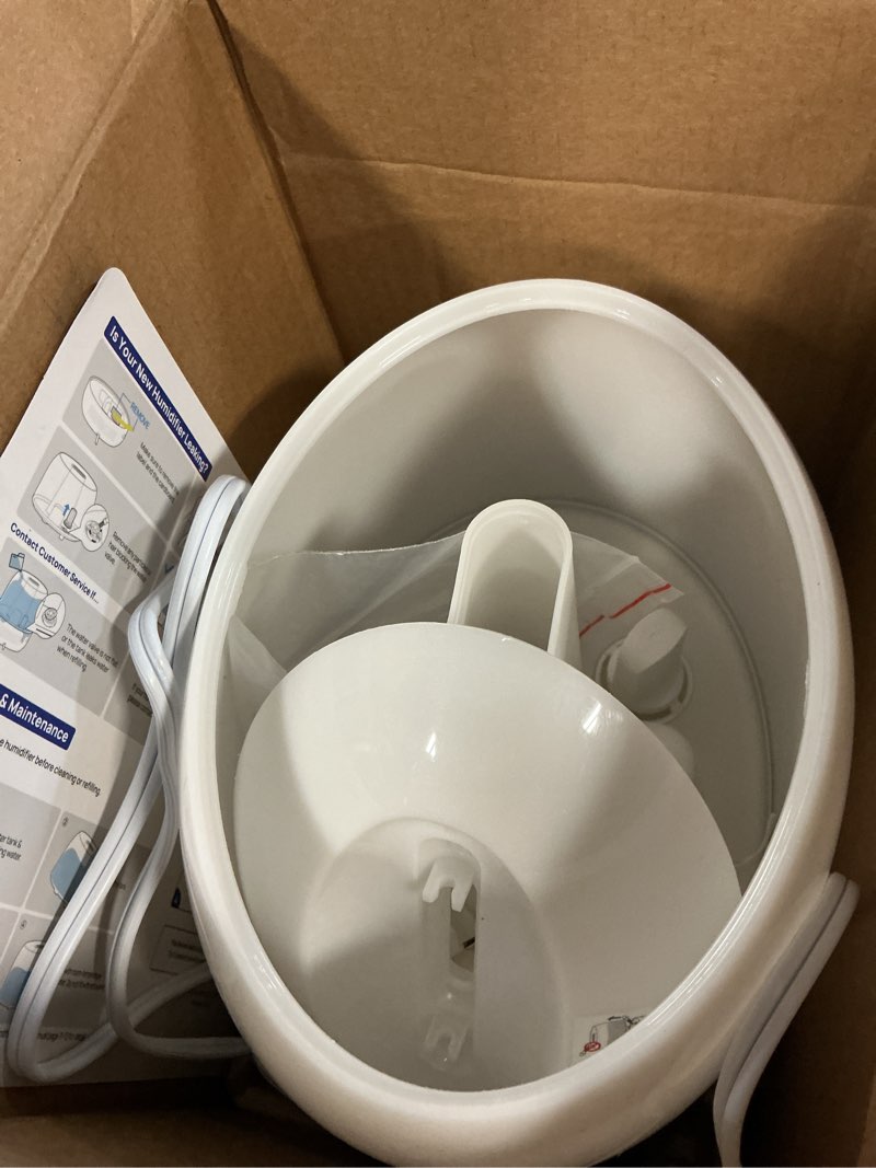 Condition photo showing Good Condition for dreo humidifiers for bedroom - 30h max runtime & rgb night light & sleep trainer, ultra quiet 28db cool mist humidifier, top fill smart air humidifier for plants, perfect for baby & nursery, hm409s white