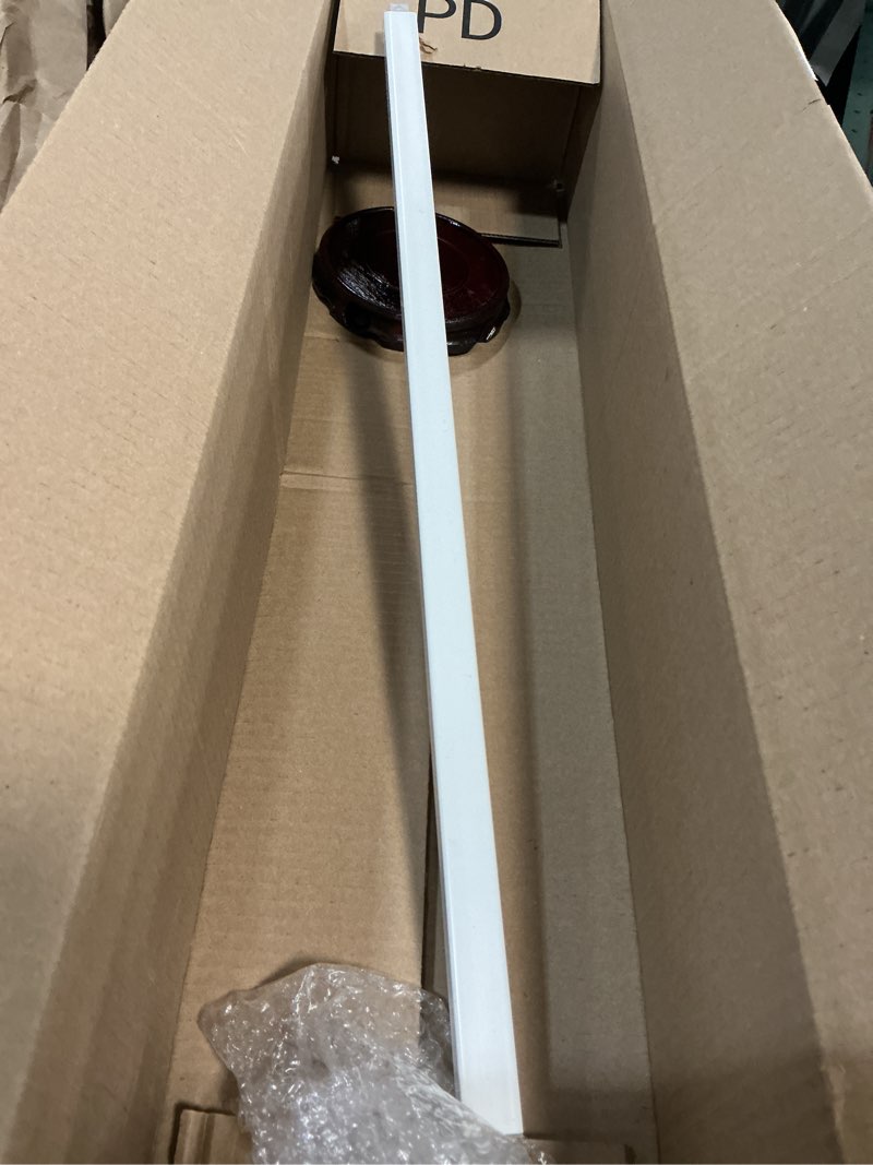 Condition photo showing As Is for Towel Bar Replacement Rod 24 Inches Adjustable Spring End Wall Mount Replacement Towel Bar for Ceramic Holder Bathroom Kitchen Towels Bars Storage (White Towel Holder)