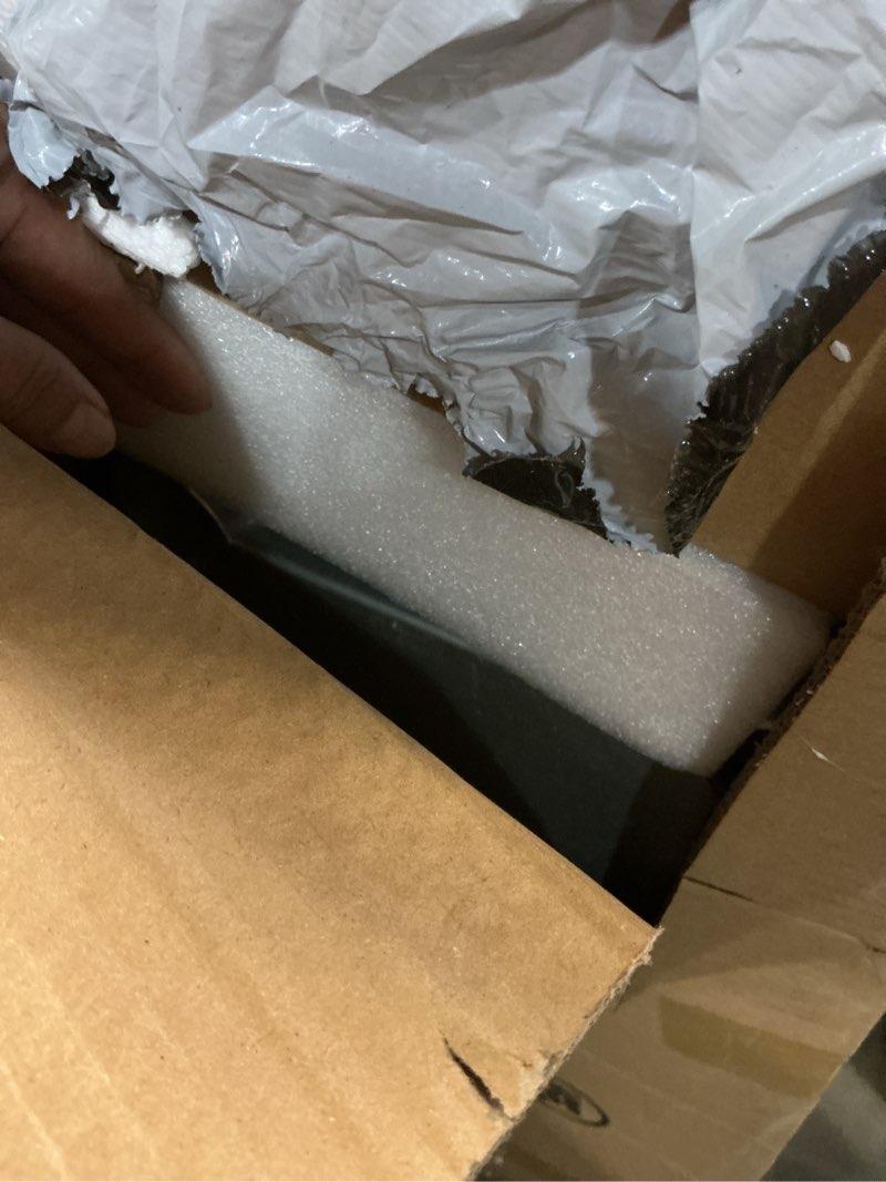 Condition photo showing As Is for Hally Stainless Steel Table for Prep & Work 30 x 12 Inches, NSF Commercial Heavy Duty Table with Undershelf and Galvanized Legs for Restaurant, Home and Hotel Table 30''x12''