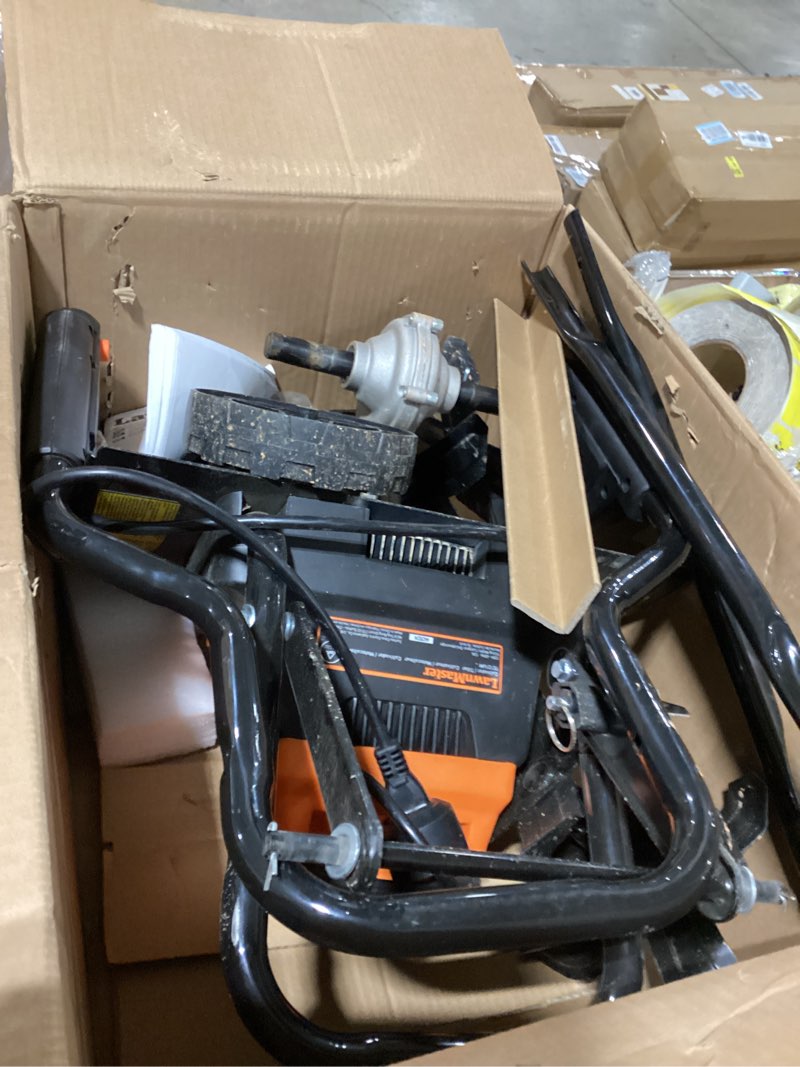 Condition photo showing As Is for Not tested LawnMaster TE1216M Electric Tiller 12-Amp, 16-Inch