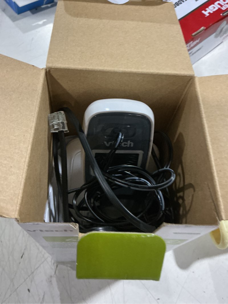 Condition photo showing As Is for vtech cs6114 1 handset cordless phone- caller id, white