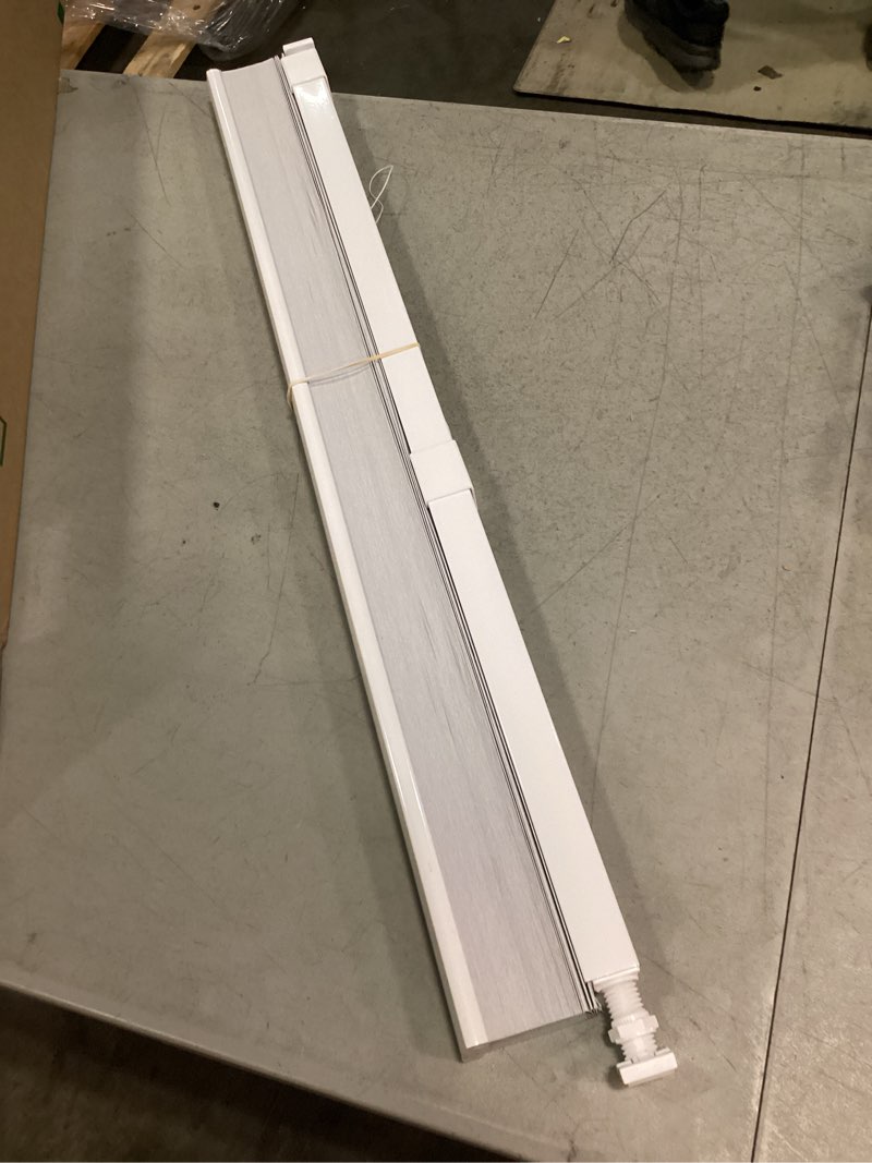 Condition photo showing As Is for lazblinds no tools no drill cordless cellular shades, light filtering honeycomb shades for home, thermal insulation blinds for windows, 22" w x 36" h, white light filtering-white 22" w x 36" h