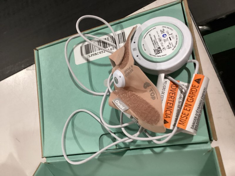Condition photo showing As Is for Owlet Dream Sock - FDA-Cleared Smart Baby Monitor - Track Live Pulse (Heart) Rate, Oxygen in Infants - Receive Notifications - Dusty Rose