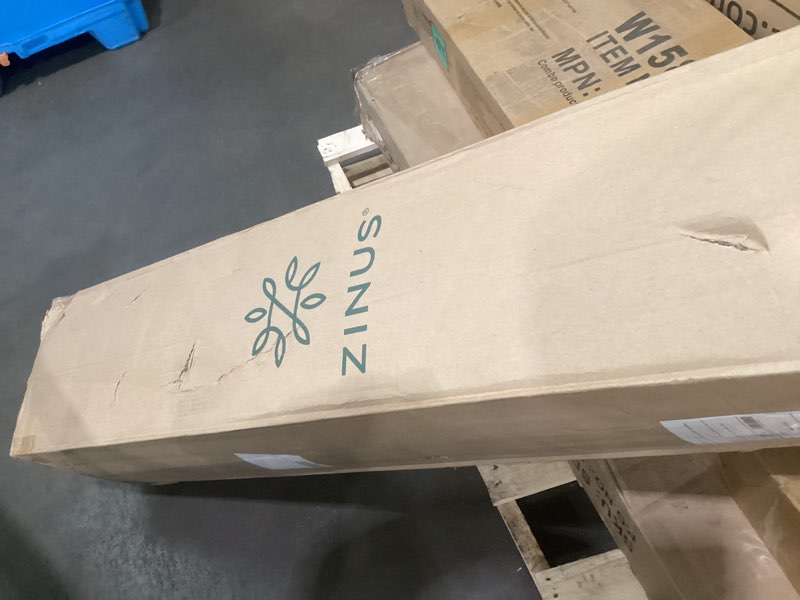 Condition photo showing As Is for Zinus 12 Inch Full Green Tea Memory Foam Mattress [New Version], Fiberglass Free, Medium Firm Feel, Zoned Pressure Relief, Certified Safe Foams & Fabric, Mattress in A Box