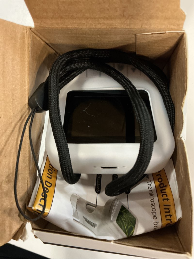 Condition photo showing Good Condition for 1200X Handheld Portable Microscope for Kids Digital Scope 2.0" Screen Rechargeable STEM Toy Slide Kit Pocket Science Gift for Children Ages 6-12 Students (White)