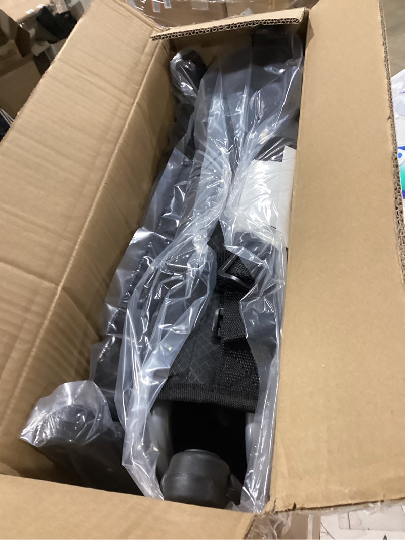 Condition photo showing New/Like New for GREEN PARTY Stadium Seat for Bleachers Portable Outdoor Floor Folding Stadium Chair with Armrest, Back Support, Cup Holder, Mesh Bag and Hide Hooks Black Grey 2