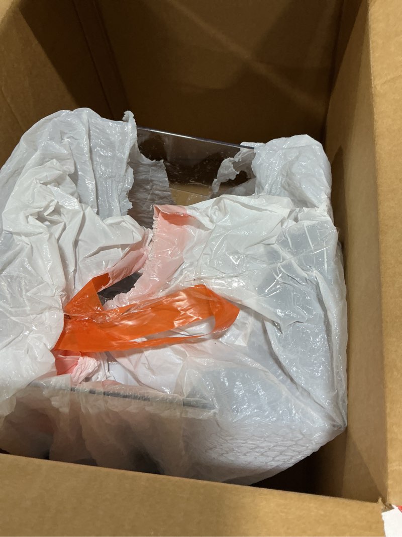 Condition photo showing As Is for Tetra 3 Gallon Fish Tank, Aquarium Starter Kit with Pedestal Base, LED Light and Filter, For small tropical fish, guppies, goldfish, or betta