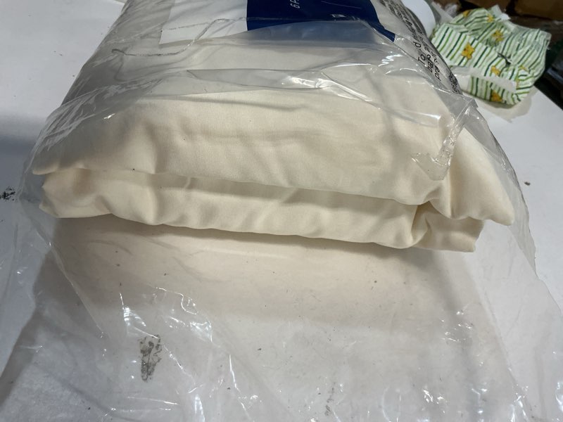 Condition photo showing New/Like New for extra deep queen sheet set - 6 piece breathable and cooling sheets - hotel luxury bedding for women, men, kids & teens - easy & secure fit - soft, wrinkle free & comfy - extra deep pockets - off white 10 - off white queen