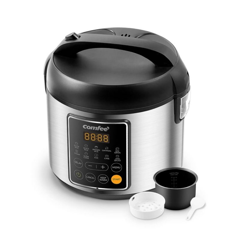 comfee' new rice cooker 10 cup uncooked,5.2 qt large capacity steamer