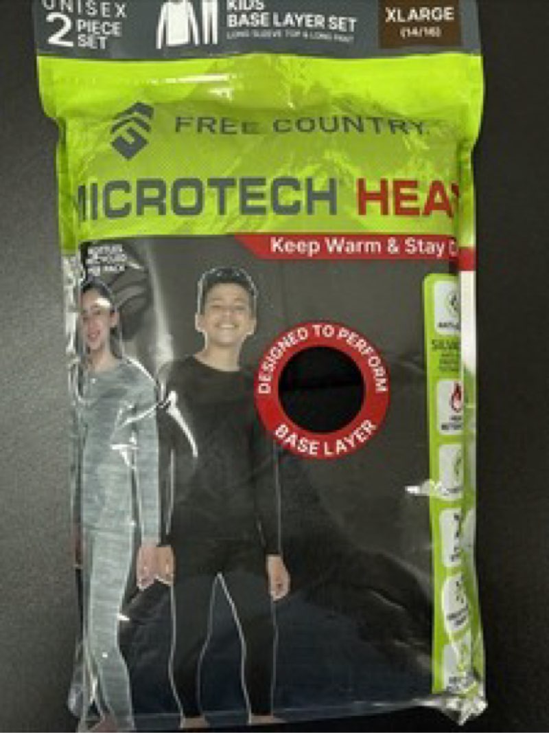 Free Country MicroTech Heat Kids Base Layer Set 2 Piece X Large (14/16)