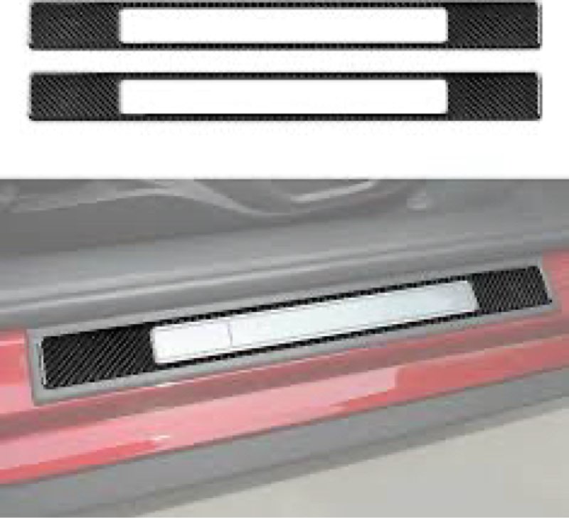 Car Door Sill Scuff Plate Sticker Carbon Fiber Decal Interior Trim Cover for Ford Mustang 2015 2016 