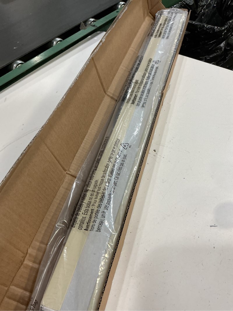 Condition photo showing Good Condition for lazblinds cordless cellular shades, no tools no drill blackout honeycomb shades pleated blinds for windows, 35.5'' w x 48'' h, soft cream blackout-soft cream 35 1/2'' w x 48'' h