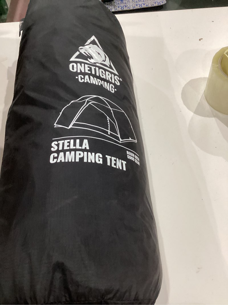 Condition photo showing Good Condition for onetigris stella 4 season camping tent backpacking 2 person waterproof lightweight easy setup instant 3000mm waterproof rating outdoor hiking tent black