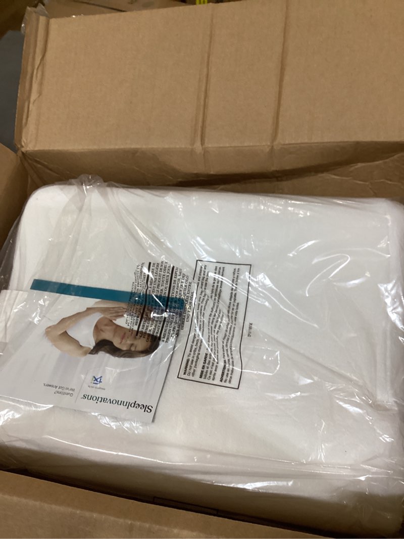 Condition photo showing Good Condition for sleep innovations memory foam contour pillow, standard size, head, neck, and shoulder alignment, side and back sleepers, medium support