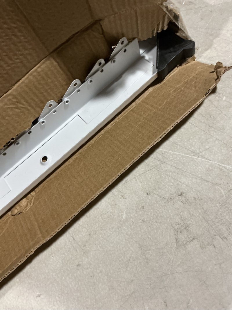 Condition photo showing As Is for HVAC Premium 14" X 10" 2-Way-Vertical AIR Supply Grille - Vent Cover & Diffuser - Flat Stamped Face - White [Outer Dimensions: 15.75" w X 11.75" h] 14 x 10 - 2 Way