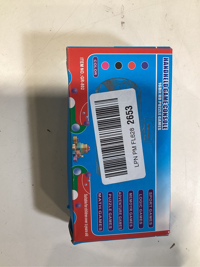 Condition photo showing Good Condition for 16 bit handheld game for kids, 3.0'' large screen retro gaming player, preloaded 200 hd retro kids games with 2 cartridges for birthday gift, video games for boys & girls aged 4-12(blue)