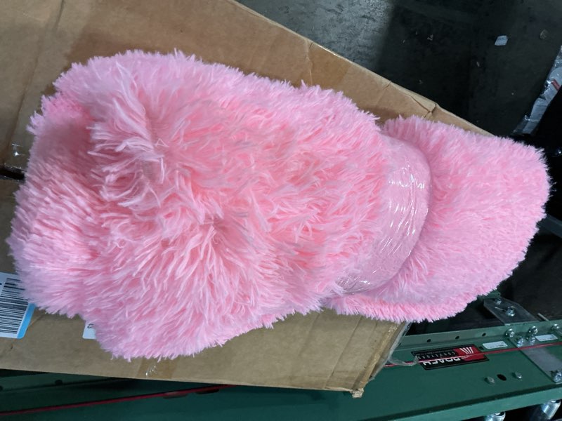 Pink fuzzy small rug