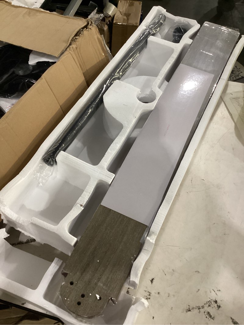 Condition photo showing Good Condition for depuley 72" ceiling fans with lights: large indoor/outdoor ceiling fan for patios living room - 8 blades wooden dimmable ceiling fans with remote app control timer reversible quiet dc motor 6 speeds wooden 72 inch