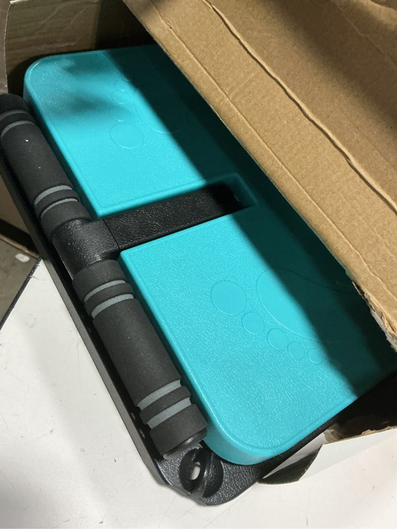 Condition photo showing Good Condition for calf stretch board with timer & resistance bands, 6-level adjustable slant board, 450 lb weight capacity, includes sit-up bar for home gym & stretching