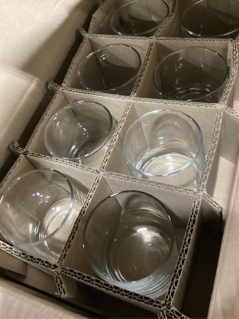 Condition photo showing As Is for joyjolt faye 13oz highball glasses, 6pc tall glass sets. lead-free crystal drinking glasses. water glasses, mojito glass cups, tom collins bar glassware, and mixed drink cocktail glass set tall glasses