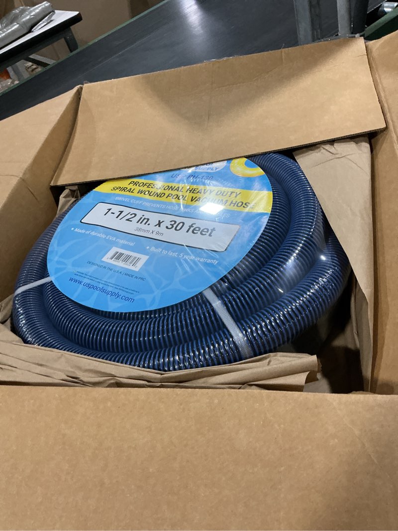 Condition photo showing Good Condition for u.s. pool supply 1-1/2  x 30 foot professional heavy duty spiral wound swimming pool vacuum hose with kink-free swivel cuff  flexible - connect to vacuum heads  skimmer  filter pump inlet  accessories