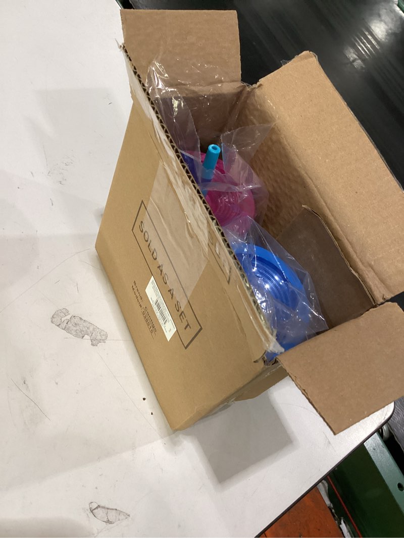 Condition photo showing Good Condition for contigo tumbler with straw, 14oz., 2 pack, dragonfruit wildflowers & blue poppy clouds